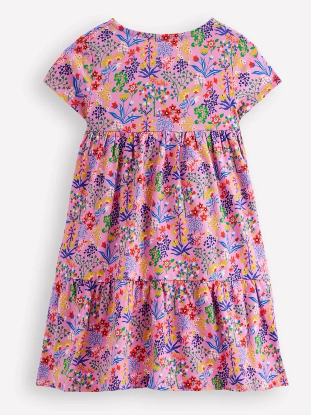 Mini Boden Ariel Twirly Jersey Dress Meadowsweet Pink Garden Floral 10-11Y
